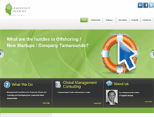 Tablet Screenshot of leadershipfairways.com